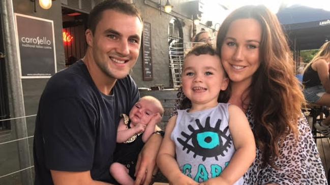 The Young Mummy blogger Sophie Cachia, with husband Jaryd and children Florence and Bobby.