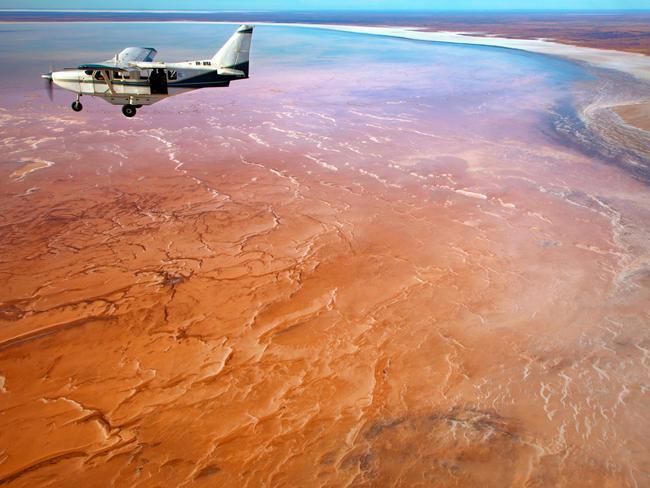 ESCAPE:  Kati Thanda-Lake Eyre National Park scenic flight. Picture: Peter Rowe/SATC