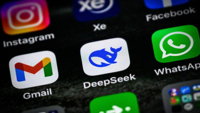 This photo illustration shows the DeepSeek app on a mobile phone in Hong Kong on January 28, 2025. Fears of upheaval in the AI gold rush rocked Wall Street, following the emergence of a popular ChatGPT-like model from China, with US President Donald Trump saying it was a "wake-up call" for Silicon Valley. (Photo by Mladen ANTONOV / AFP)