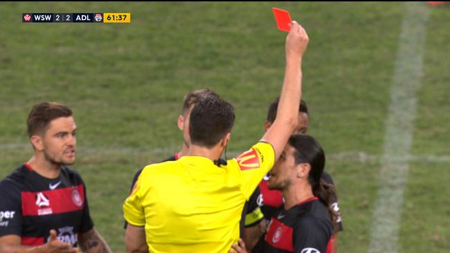 Baccus is sent off in a crucial turning point