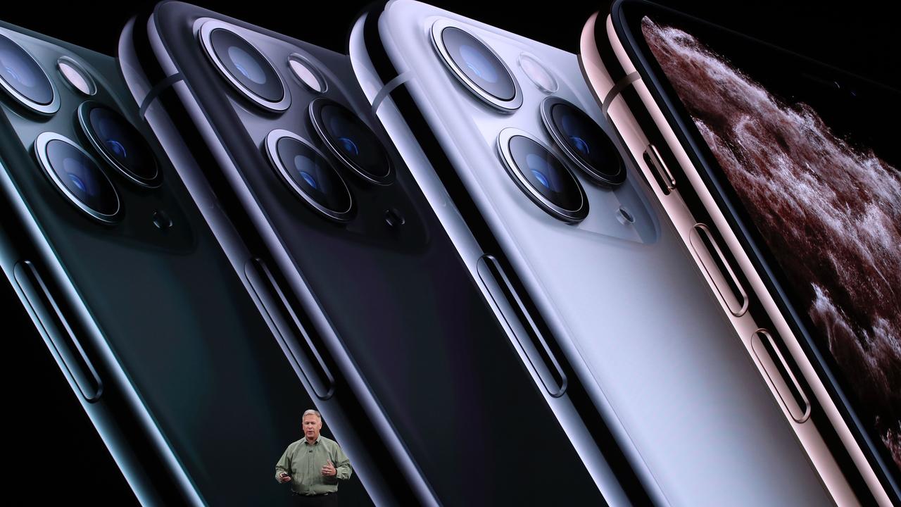 Phil Schiller said the new models are the “most powerful and advanced smartphones we have ever made.” Picture: Justin Sullivan/Getty Images/AFP