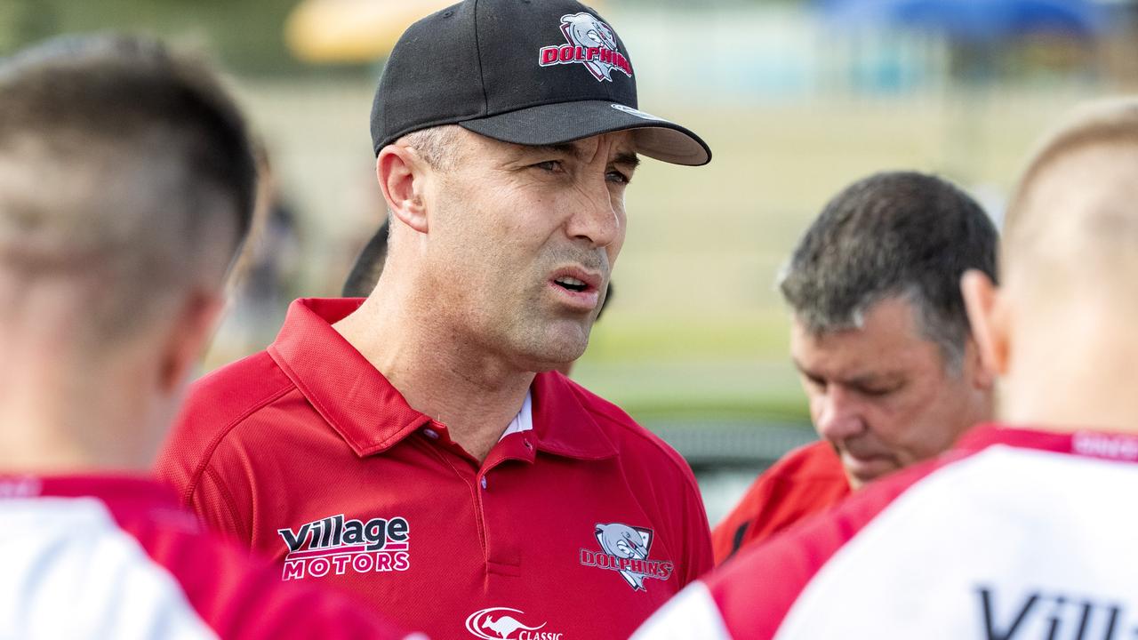 Current Redcliffe coach Adam Mogg. Photo: AAP Image/Richard Walker