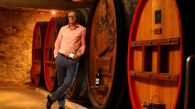 Managing director Nick Waterman at the Yalumba winery at Angaston. Picture: Kelly Barnes