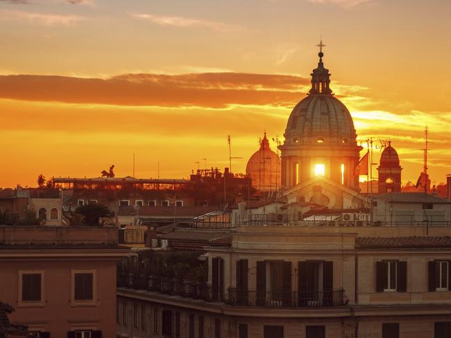 ESCAPE: WHEN TO BOOK THE VATICAN .. Mercedes Maguire story .. Rome from Pincio Hill. Picture: iStock