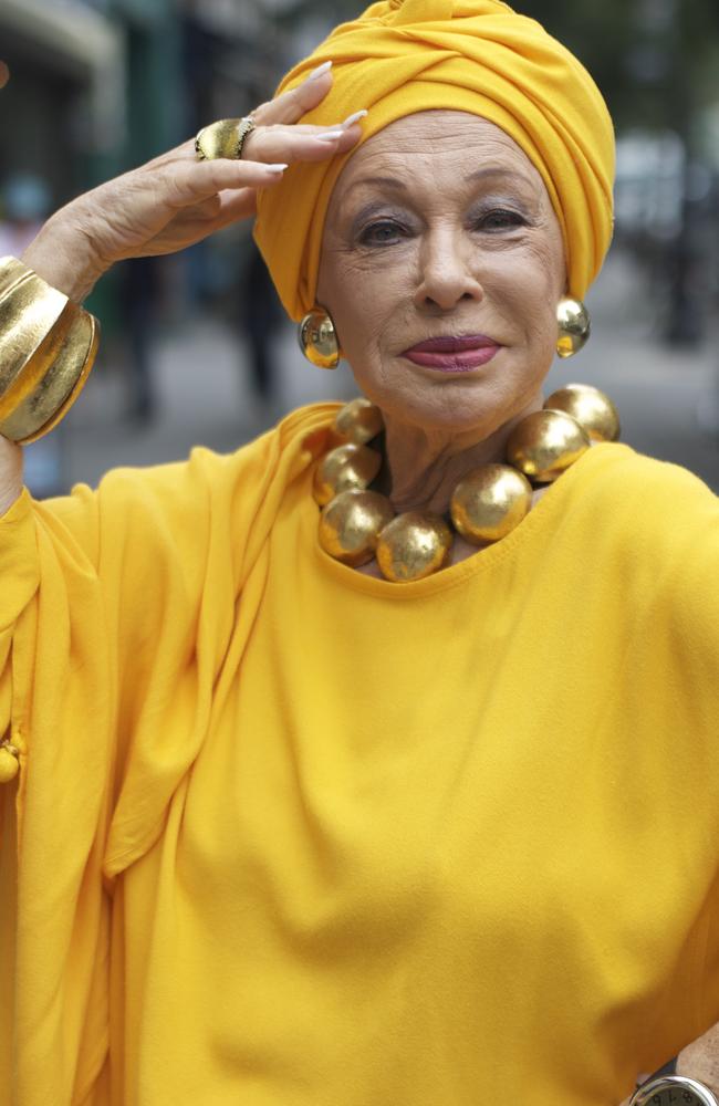 Elegance ... Advanced Style fashionista Lynne Dell Cohen, aged 81, is also a veteran NYC boutique owner.