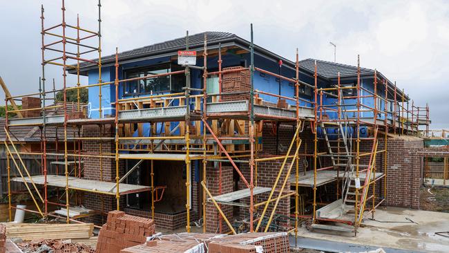 Almost 1500 building firms have collapsed in the nine months to mid-March. Picture: Ian Currie