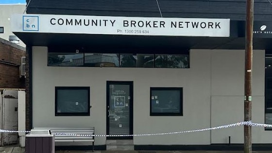 The insurance broker business in Sydney's southwest, Ak Insurance Group Pty Ltd, was shot at overnight. Picture: Elliott Stewart