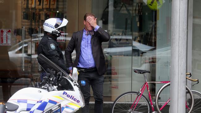 NSW Police are making the world a better place catching this ruthless criminal riding with no bike helmet.