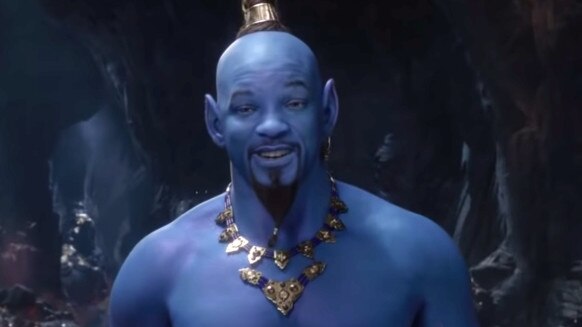 Will Smith stars as the Genie in the live-action remake of Disney's Aladdin, screening this week at the Majestic Theatre, Malanda.