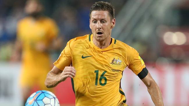 Nathan Burns on Socceroos duty.