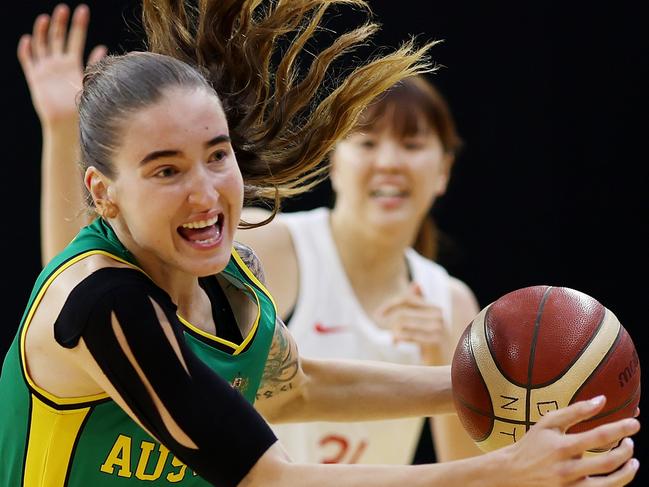 Anneli Maley will complete a remarkable comeback for the Australian Opals. Picture: Getty Images