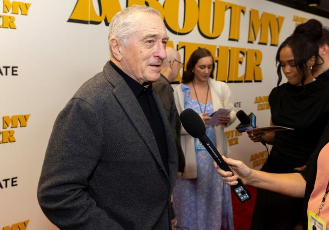 Robert De Niro is a father again, revealing baby number seven during an interview to promote his new film