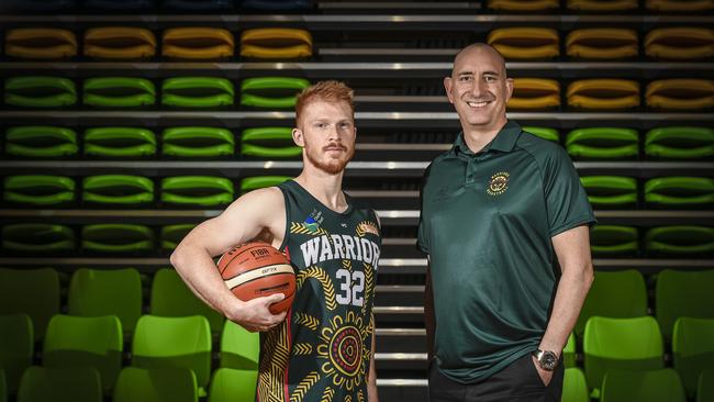 Woodville guard James Boonstoppel (left) remains at the Warriors. Picture: AAP/Roy VanDerVegt