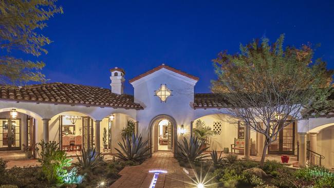 The Spanish Revival-style main house, guesthouse and staff quarters were built in 2014.