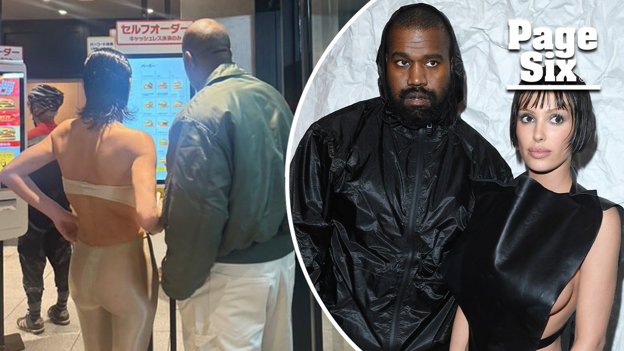 Kanye West and wife Bianca Censori stick out like sore thumbs at McDonald's in Tokyo