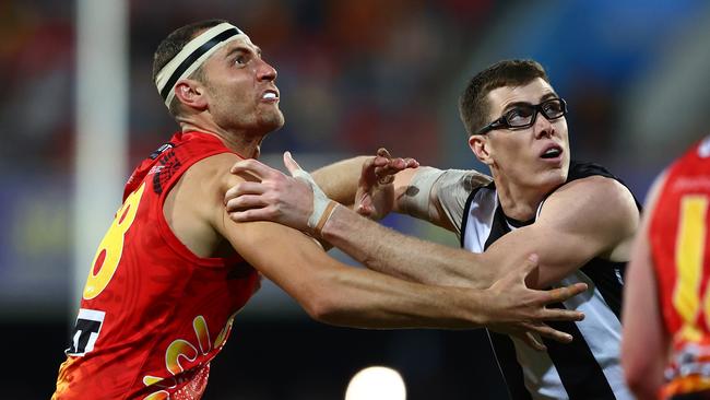 Jarrod Witts will be pivotal in the ruck against Port. Picture: Chris Hyde/AFL Photos/via Getty Images