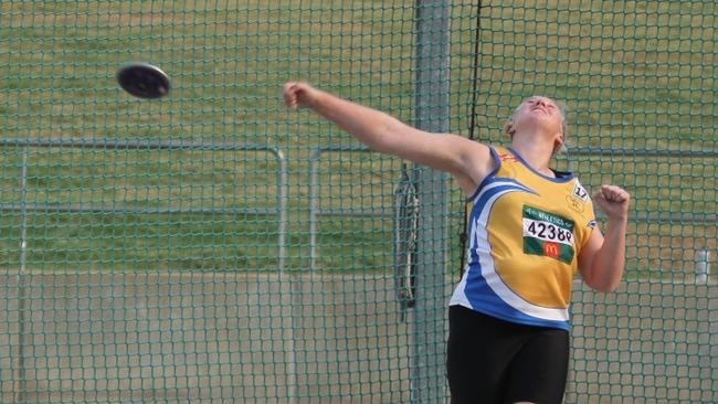 Thrower Ashlyn Blackstock is hoping to emulate her idol Dani Stevens and represent Australia at world championships and Olympic Games in the future. Pic: Supplied.