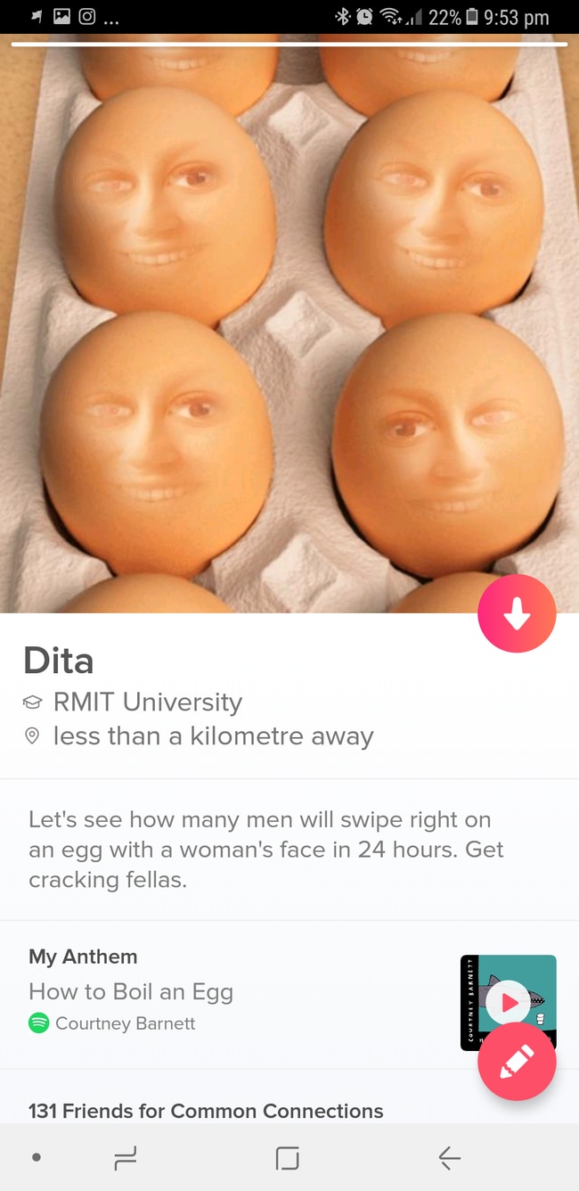 Tinder egg hot sale surprise