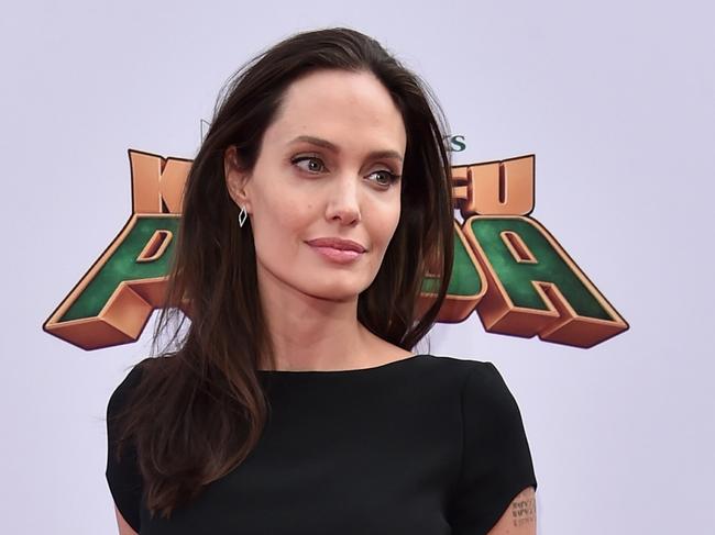 HOLLYWOOD, CA - JANUARY 16: Actress Angelina Jolie attends the premiere of DreamWorks Animation and Twentieth Century Fox's 'Kung Fu Panda 3' at TCL Chinese Theatre on January 16, 2016 in Hollywood, California. (Photo by Alberto E. Rodriguez/Getty Images)