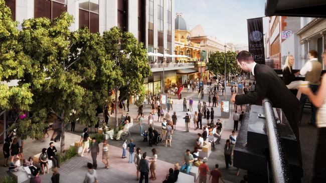 Rundle Mall — the artist’s impression.