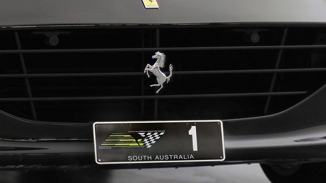 In 2020, the number one and number two Adelaide Grand Prix number plates sold for $593,000 and $157,000 respectively. Picture: Supplied