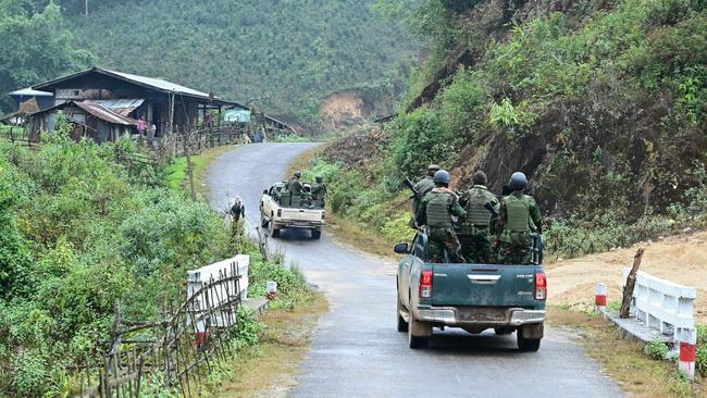 Rakesh once contacted the Indian embassy in Yangon for help in escaping, when he heard shelling from the Myanmar civil war close by the compound. Picture: AFP