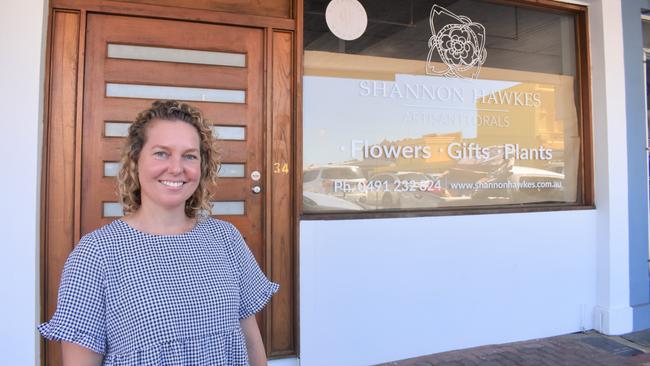 Shannon Hawkes opening a florist and homewares store in William St, Rockhampton.