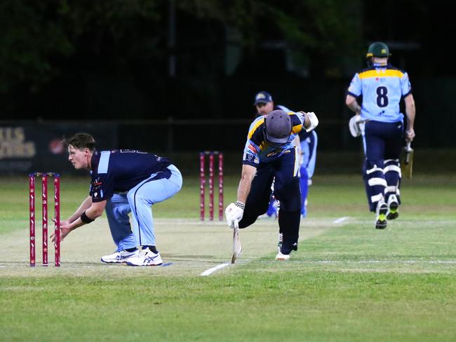 Far North Fusion batsman Matthew Wilkins running between the wickets. Bulls Masters Country Challenge. Picture: Gyan-Reece Rocha