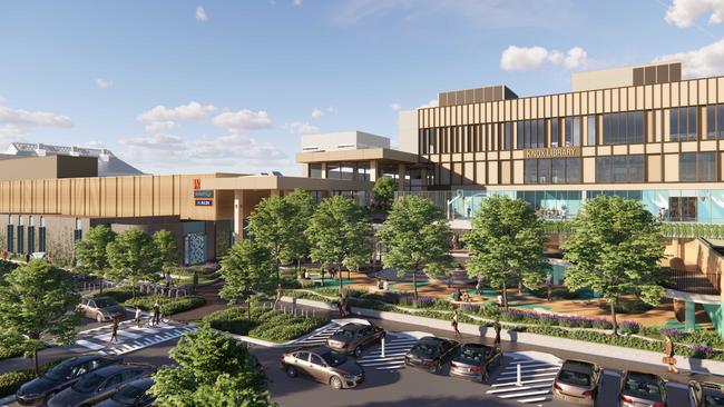 A render of the new look Westfield Knox.