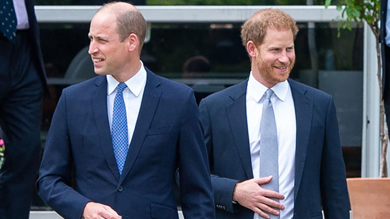 William and Harry were last together on July 1 for the unveiling of a statue of their mother, Princess Diana at The Sunken Garden in Kensington Palace. Picture: AFP.