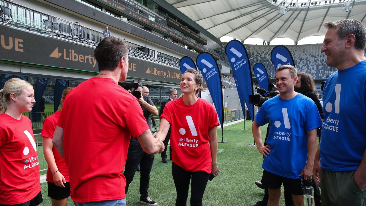 Water Minister Rose Jackson and Sports Minister Steve Kamper also played. Picture: NCA NewsWire / Gaye Gerard