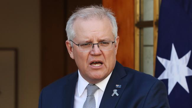 Scott Morrison in Canberra on Tuesday. Picture: Adam Taylor / PMO