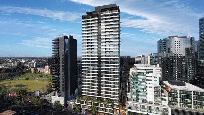 Two towers, one reaching 30 storeys, are planned for Claremont and Yarra streets in South Yarra, with more than 600 apartments and office space. Picture: Supplied.