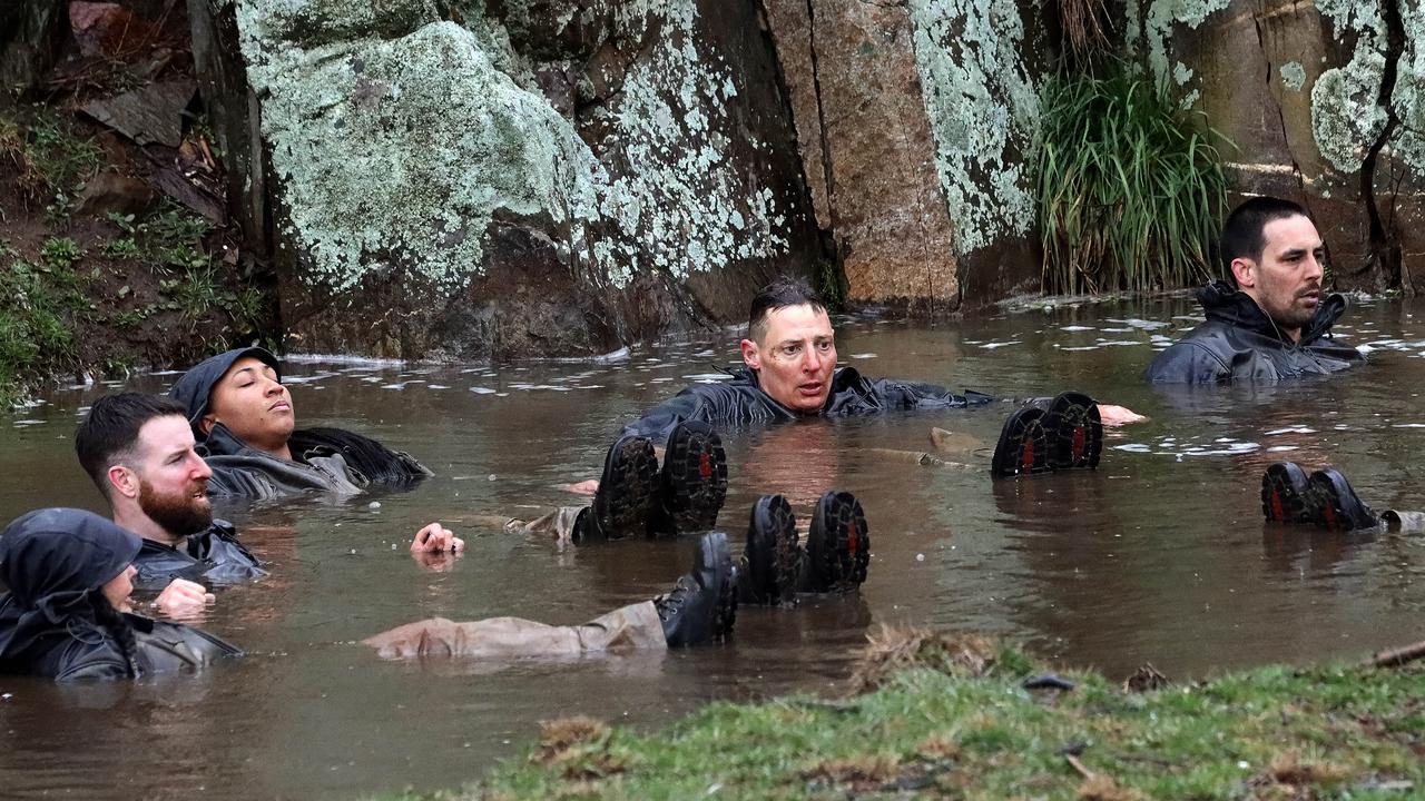 The stars were forced to float in freezing water. Picture: Nigel Wright