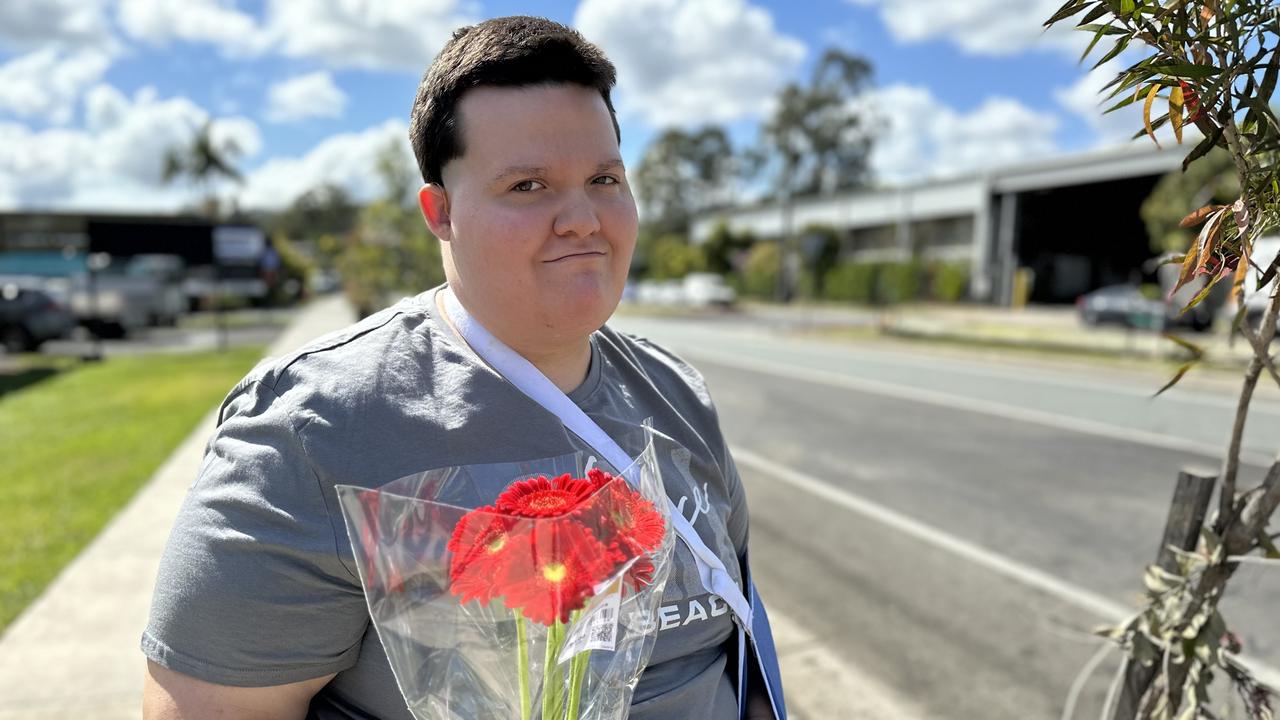 Nari Conaolly wanted to add some flowers to the tribute for Christella “Stella” Tan, 52, who was killed after an allegedly stolen Mercedes collided with her Nissan Micra on Windsor Rd. Picture: Letea Cavander