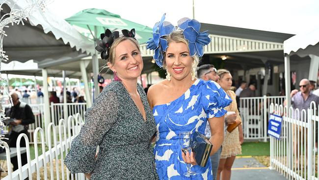 Lisa Garbett and Dannielle White at the Cairns Cup on Saturday. Photo by Emily Barker