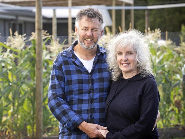 John Blanchette and Tiffany Hutton who moved from Sydney to Cygnet. Picture: Chris Kidd