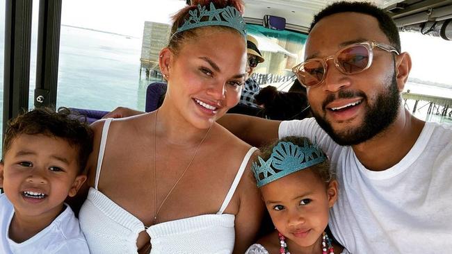 Miles, Chrissy Teigen, Luna and John Legend. Picture: Instagram