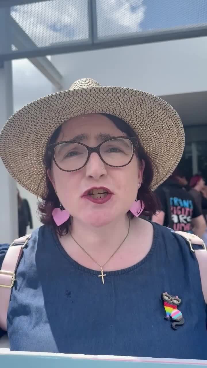 Mum speaks out for trans daughter at rally