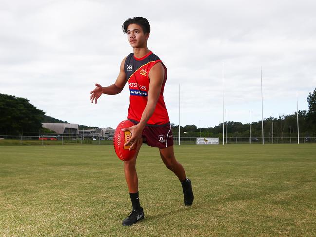 Cairns Saints junior Austin Harris is part of the Gold Coast Suns Academy. PICTURE: BRENDAN RADKE.