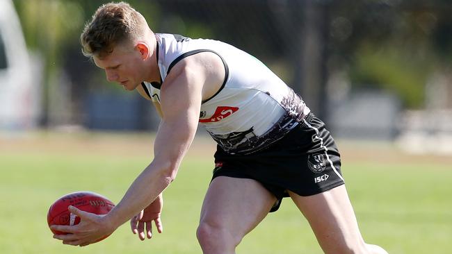 Collingwood training at Olympic Park. Adam Treloar . Pic: Michael Klein