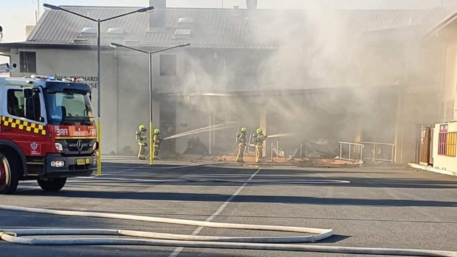 Fire crews tackling the blaze. Photo: Fire and Rescue Tweed Heads.