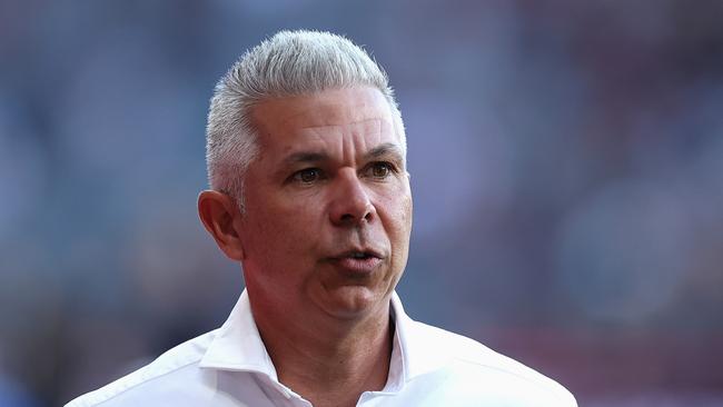 Sydney FC’s Steve Corica is ready for his coaching battle with Wanderers mentor Marko Rudan. Picture: Cameron Spencer/Getty Images