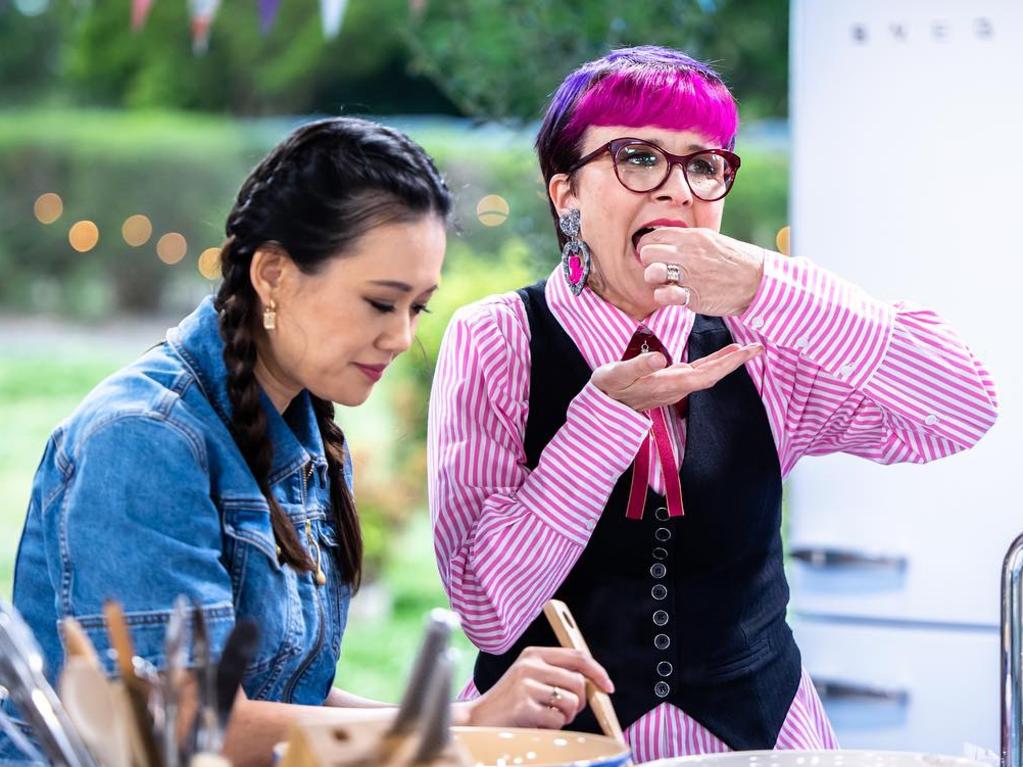 Wilson on <i>The Great Australian Bake Off</i>. Picture: Foxtel