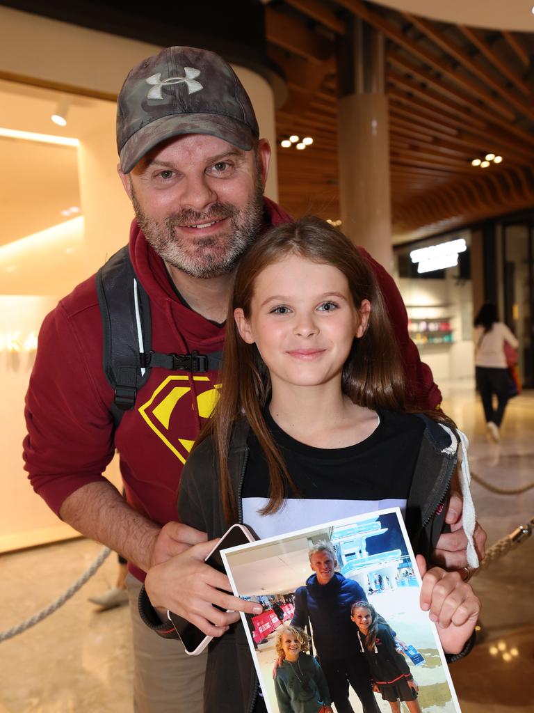 Cody Simpson fan socials at a meet-and-greet at Robina Town Centre outside Myer. Ayla and Jamie Salter Picture Glenn Hampson