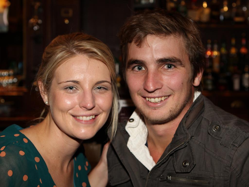 Nitelife- Out and About: Ellen Schrodler and Mitchell Bengston at Fitzy's. Photo Allan Scurr / The Chronicle