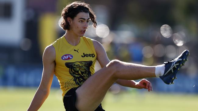 Richmond training at Punt Road - Toowoomba product Samson Ryan. Pic: Michael Klein