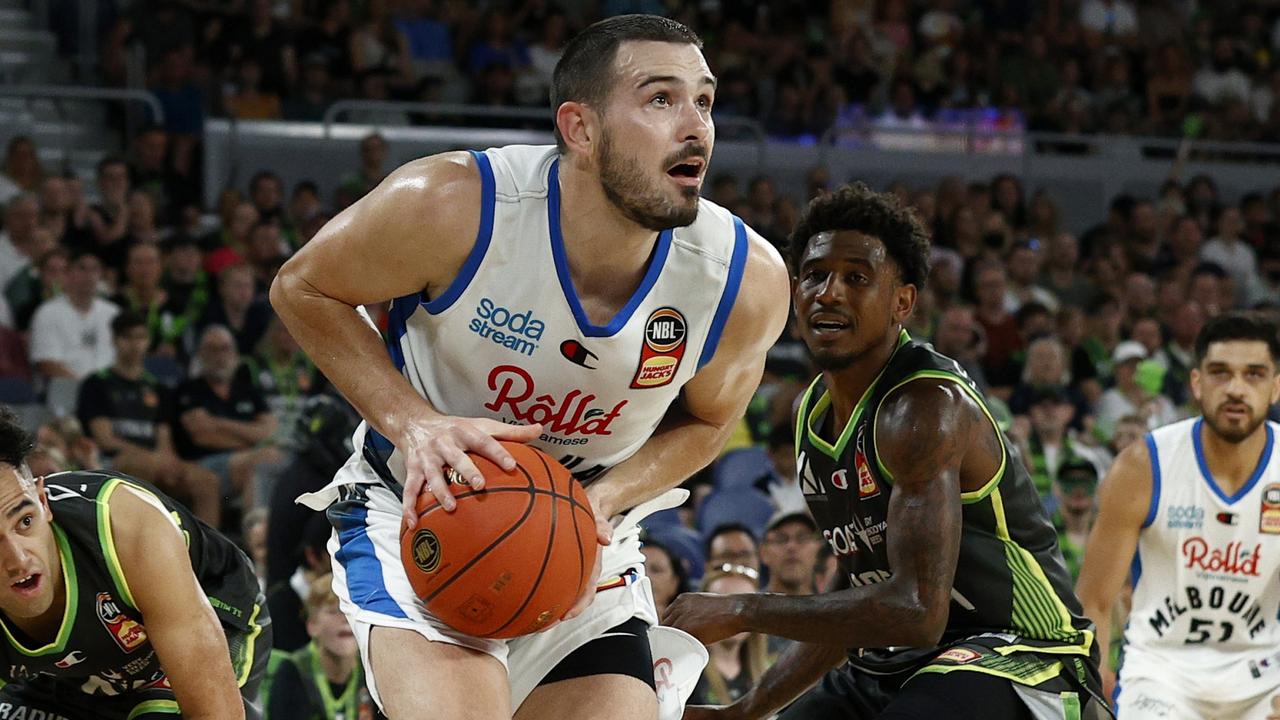 Chris Goulding had a brilliant last quarter in front of a huge crowd at John Cain Arena. Picture: Getty Images