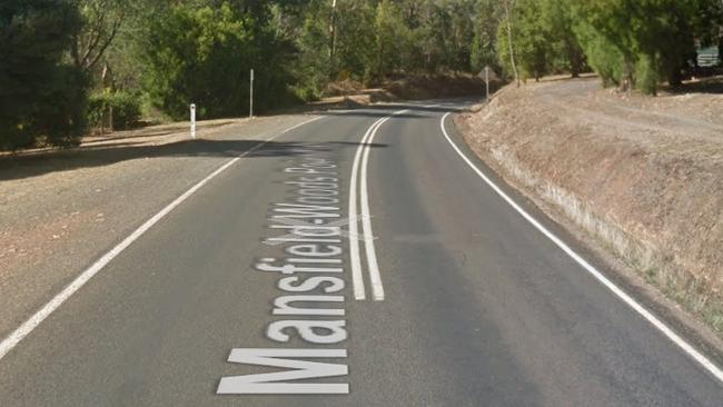 The hit-run happened on the Mansfield-Woods Point Rd near Jamieson. Image: Google Maps