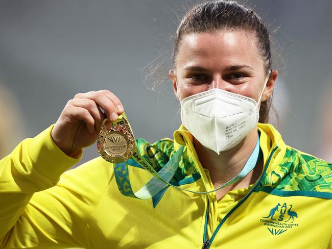 Comm Games officials allowed Tahlia McGrath to play in the cricket gold-medal game, following her positive Covid test. Picture: Getty Images